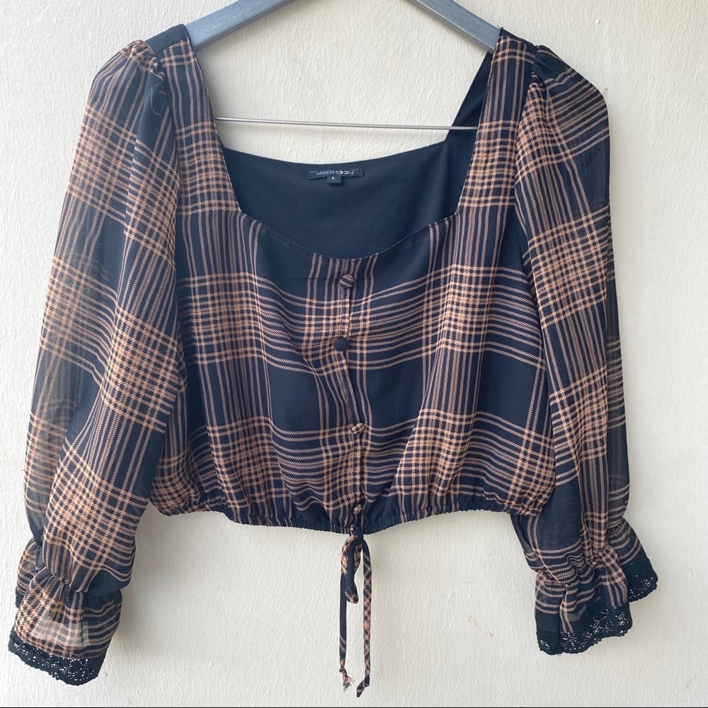 Plaid Crop Top